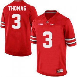 Men's NCAA Ohio State Buckeyes Michael Thomas #3 College Stitched Authentic Nike Red Football Jersey BN20O46PX